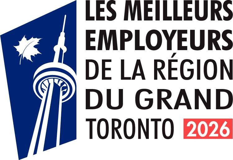 Logo des meilleurs employeurs de la région du Grand Toronto pour 2026