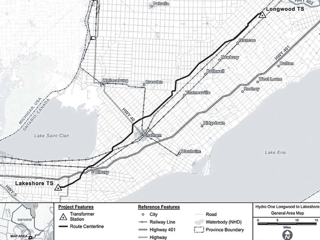 Transmission Line proposed route map